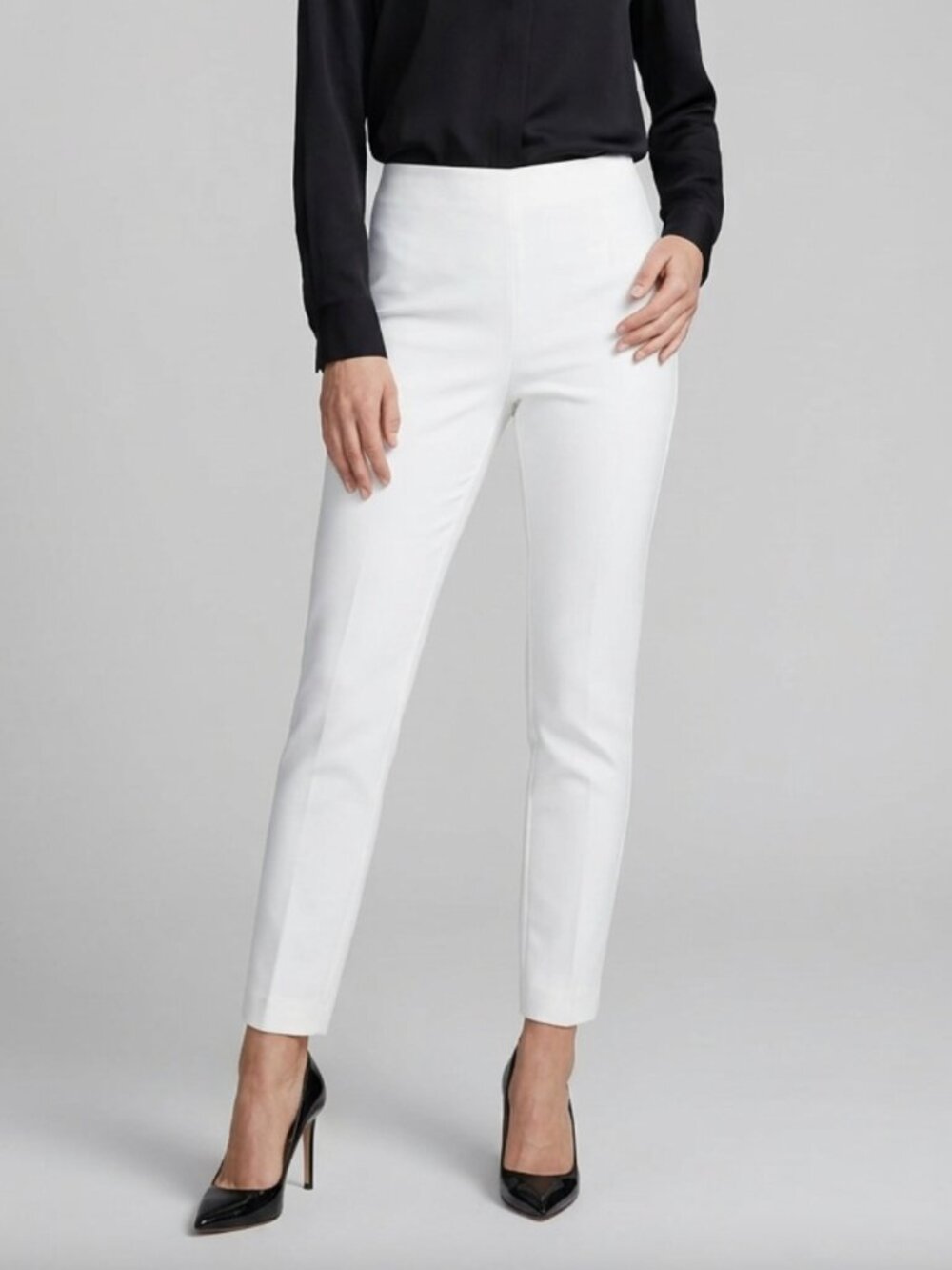ECRU White Skinny Ponte Ankle Pants Sz 2